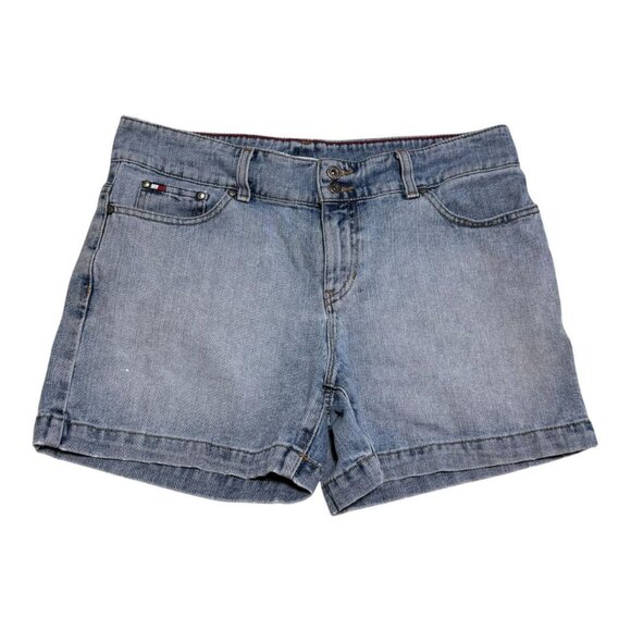 Y2K Vintage Tommy Hilfiger Light Wash Cotton Jeans Shorts Women’s 10 34” - Picture 1 of 7
